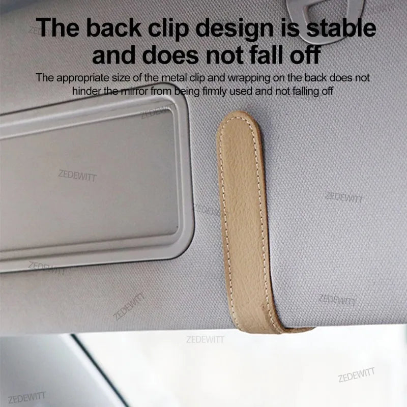 Car Sunglasses Clip Space Saver Universal Card Ticket Holder Stand Fastener Pen Case Glasses Sun Visor Car Interior Accessories