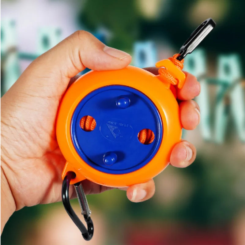 Portable Retractable Clothesline Windproof Anti-slip No Drill Hanging Rope for Travel Hotel Indoor Outdoor Drying