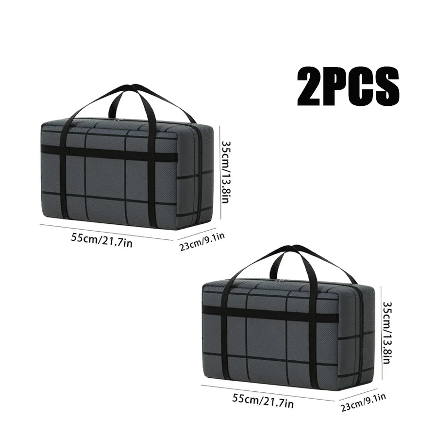 Thickened Waterproof Moving Bag Super Large Capacity Striped Storage for Moving And Traveling Organizer Storage Bag