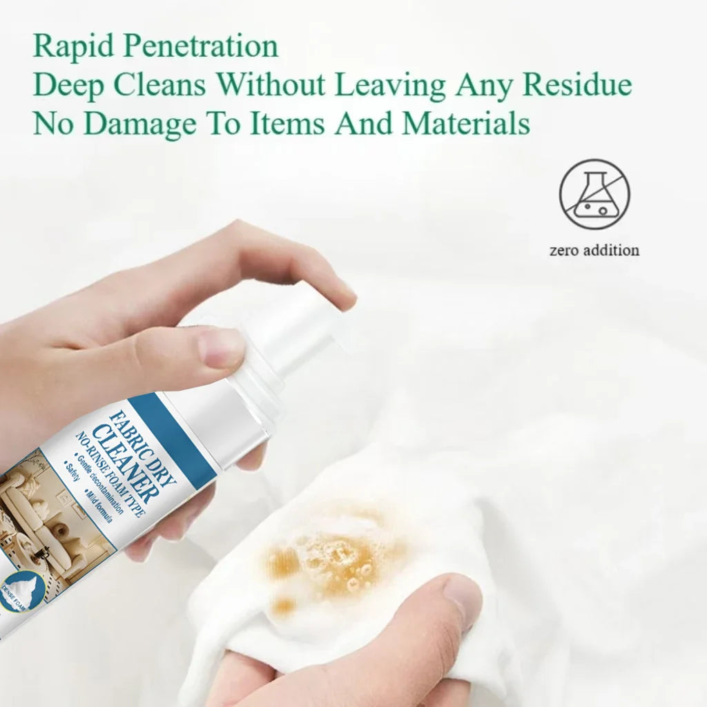 Fabric Sofa Foam Dry Cleaner Multi-Functional Cleaning Solution Clothing Stain Remover for Carpet Curtain No Water Needed Agent