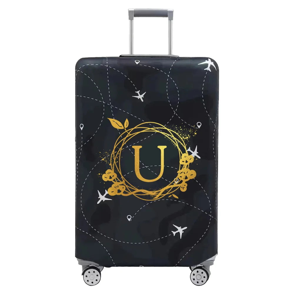 Luggage Cover Thick Elastic Luggage Protective Covers Print Wreath Series  for 18-32 Inch Suitcase Covers Travel Accessories