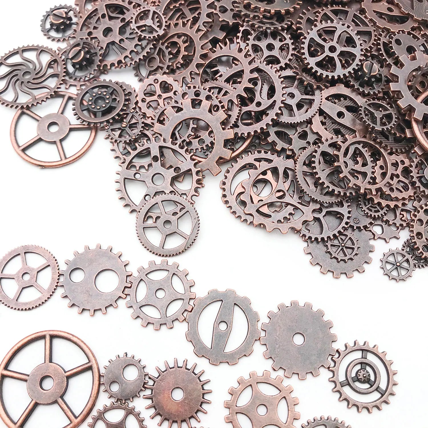 1 Bag Random Assorted Steampunk Zinc Alloy Gear DIY Pendants, Jewelry Craft Findings & Supplies.