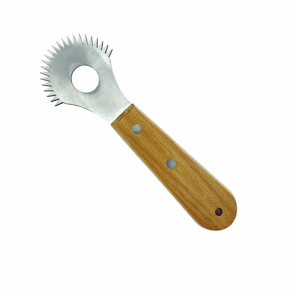 Stainless Steel Coconut Planer Sharp Not Easily Deformed Fruit Spoon Planer Eco-Friendly Wooden Handle Coconut Milk Making Tools