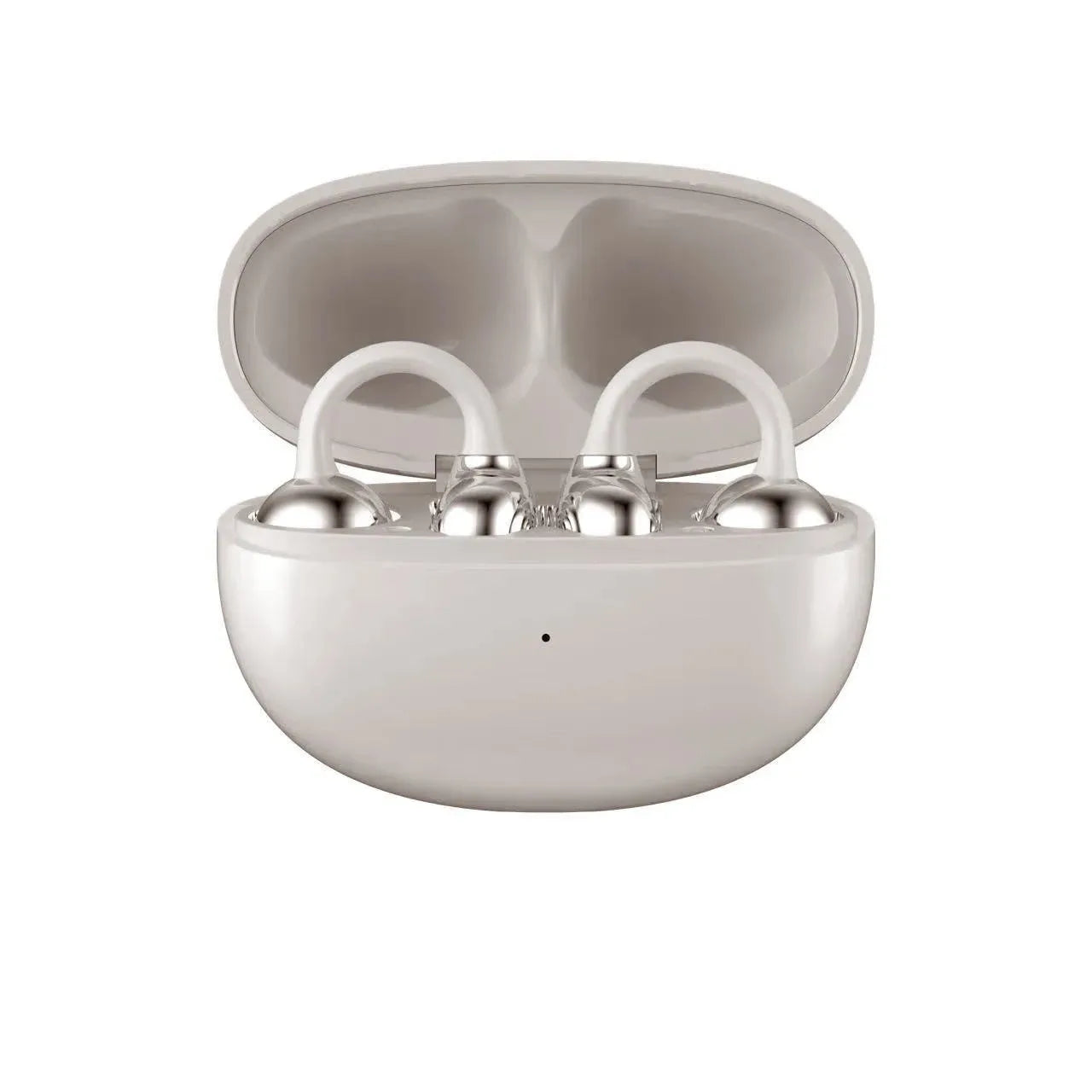 Noise Cancelling Wireless Ear Clip Headphones Waterproof Bluetooth Sports Earbuds Featuring Long Battery Life and Integrated Mic