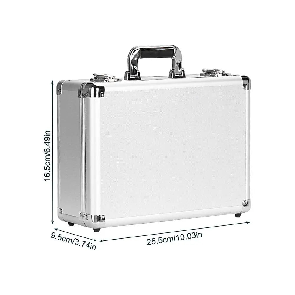 Portable Toolbox Aluminum Suitcase With Lock Electric Tool Box With Sponge Hard Case Flight Case Household Equipment Storage