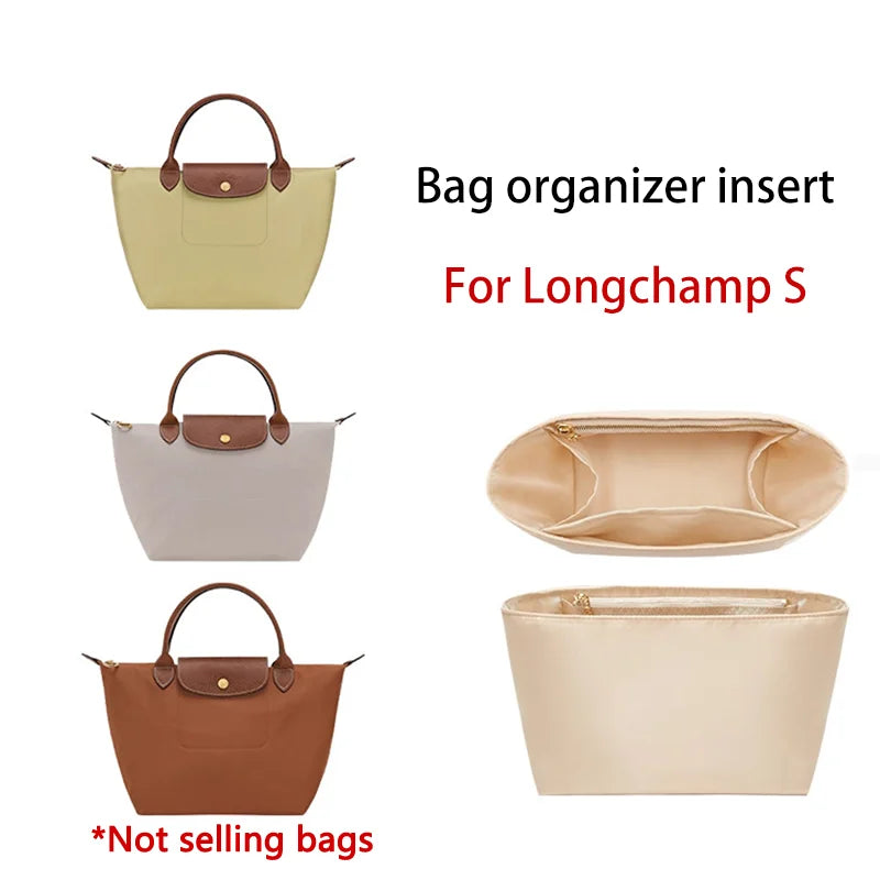 Bag Organizer Insert For Longchamp Durable Fashion Wateproof Gift Bag Support Storage Inner Modification Bag Accessories