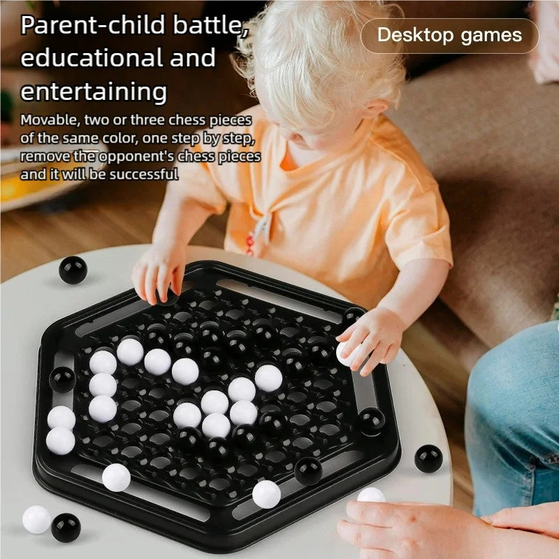 Parent-Child Interactive Board Game, 3D Four-In-A-Row Black and White Desktop Game, Five-In-A-Row, Parent-Child Game, Black and White Chess, Cute Chicken Balance Seesaw, Focus and Balance Training, Parent-Child Interactive Ch
