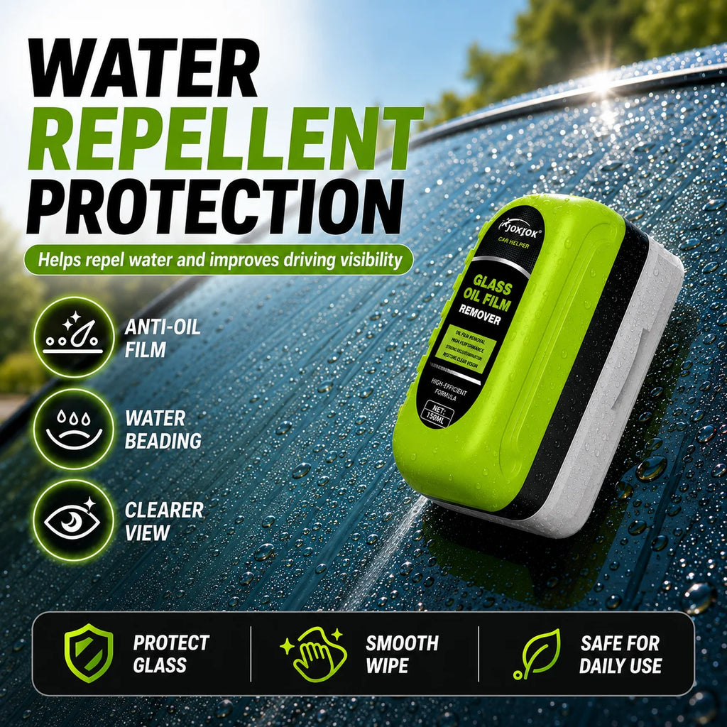 Car Glass Cleaner Cleaning Agent Powerful Windshield Cleaner Car Glass Sponge Cleaning Brush Water Spots Stain Auto Removal Oil