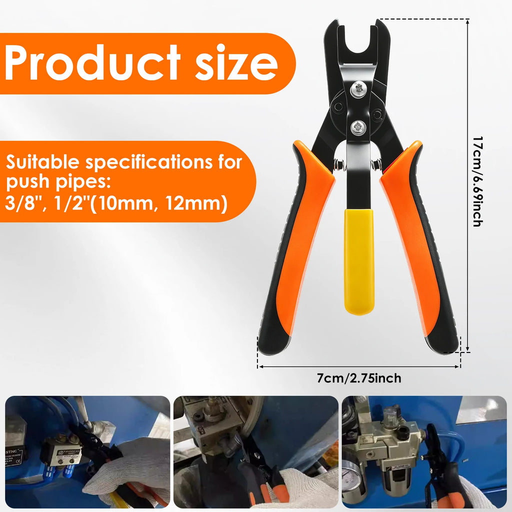 Push-Fit Disconnect Tong Tool Fittings Quick Disconnect Air Hose Plier for Easily Removing Push-to-Connect Fittings Removal Tool