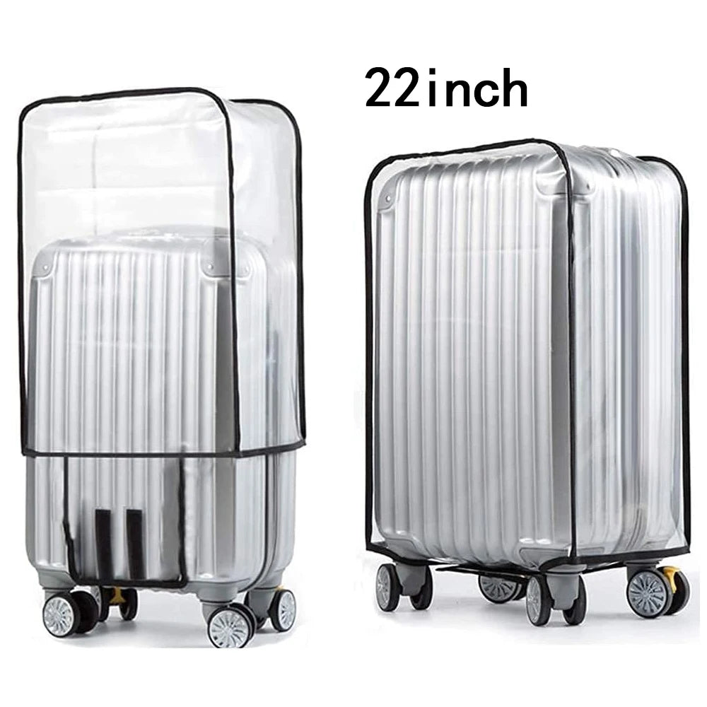 Full Transparent Luggage Protective Cover Waterproof PVC Suitcase Case Suit for 18-30 Inch Trolley Suitcase Dustproof Cover