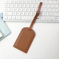 Popular Custom Initials Travel Luggage Tag PU Leather Personalize Name Baggage Lable Wedding Party Logo Gift Travel Accessoriess