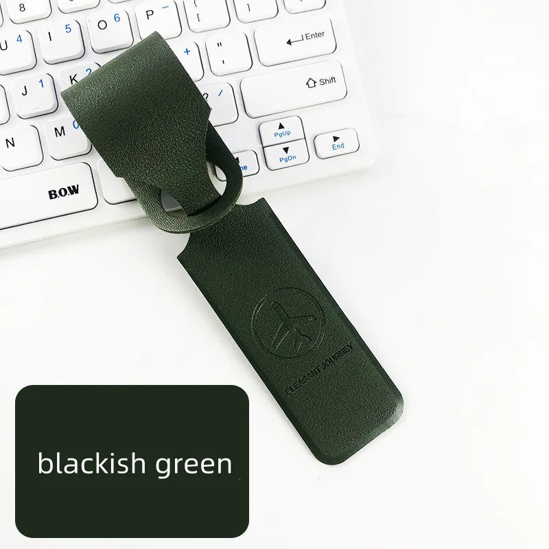 Suitcase Label Bag Pendant Handbag Long PU Leather Luggage Tag Name ID Address Tags Flight Vacation Travel Accessories
