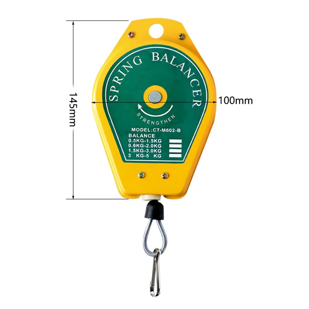 Retractable Spring Balancer Screwdriver Hanging Torque Wrench Hanger Steel Wire Rope Measuring Tool Holder 0.5-3KG Balancer