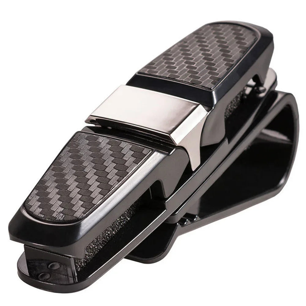 Car Glasses Case Auto Sun Visor Glasses Holder Sunglasses Clip Card Holder Eyeglasses Accessories Car Accessories Interior