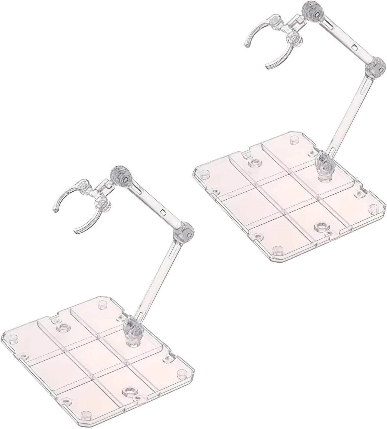 Premium Action Figure Display Stand,Compatible with BJD HG RG SD SHF Gundam 1/144 Models,Doll Showcase Stand,Base can be Spliced