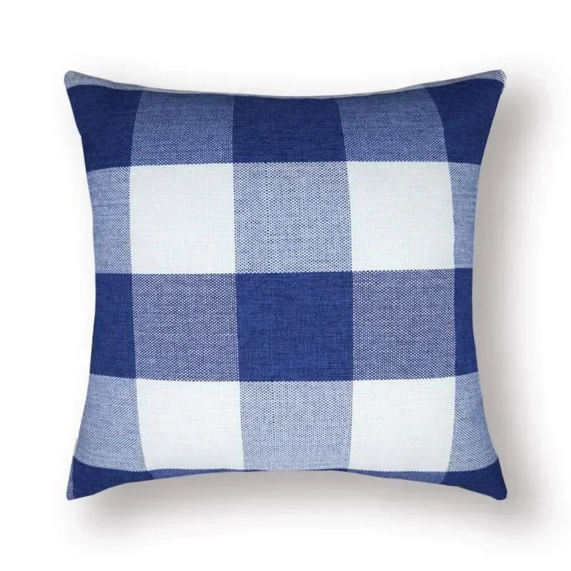 6 Colors Comfortable Sofa Cushion Cover Plaid Pattern Pillow Case Cover European Modern Pillow Cushion Cases  for Home Bed,Sofa