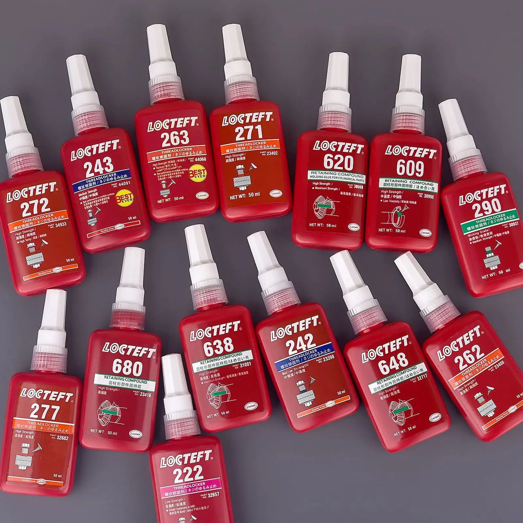 50ML Threadlocker 222 242 243 262 263 271 272 277 290 Screw Adhesive Anti-Loose Glue Quickly Cured Thread Locking Agent Glue