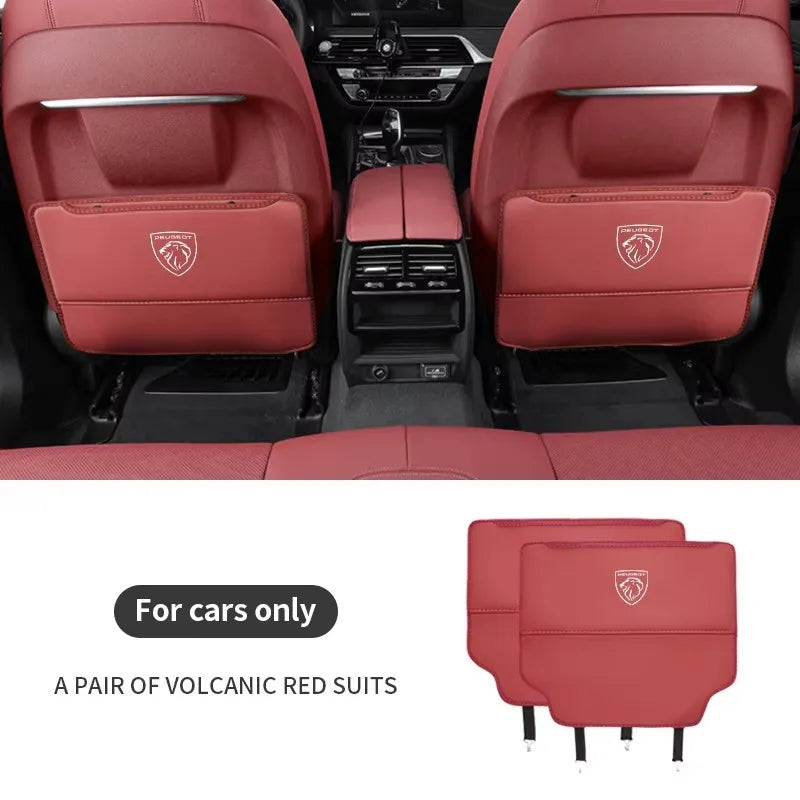 Peugeot 206 208 301 308 408 508 607 2008 3008 4008 5008 RCZ Rifter Car Seat Back Storage Rear Anti-Wear Backrest Anti-kick Pad
