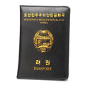 Democratic People's Republic of Korea Pu Leather Passport Cover Women Men Passport Holder Travel Passport Case for DPRK