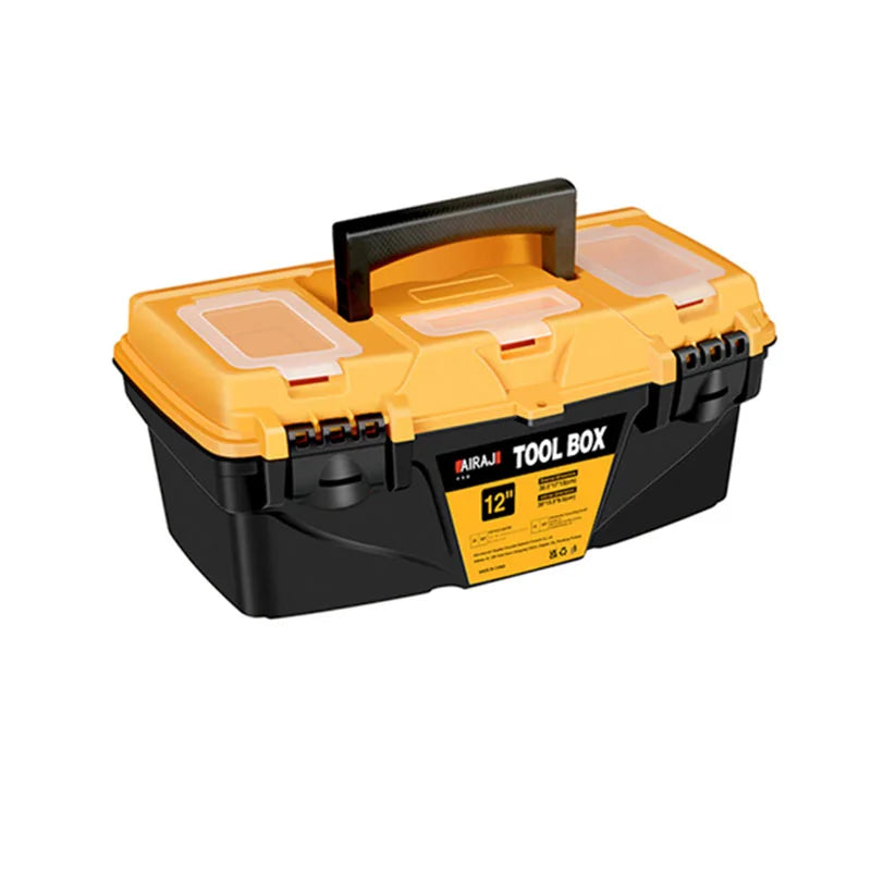 AIRAJ Hardware toolbox Set 12 and 15 inch plastic thick combination suitcase electrician carpenter electric drill storage box