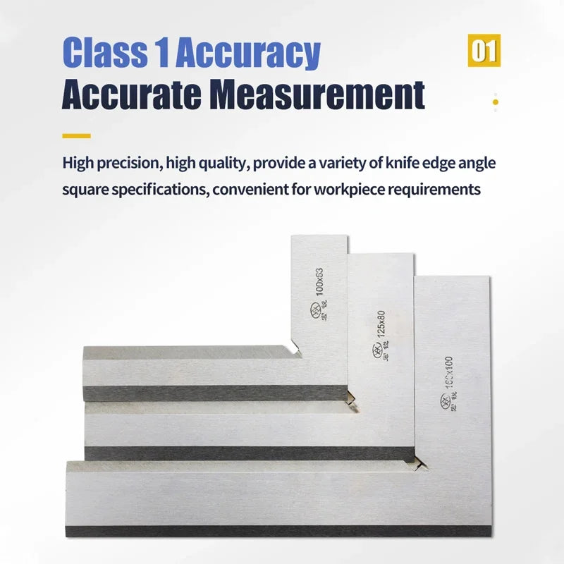 90 Degree Knife Edge Square Ruler Measuring Multi Angle Bladed Try Square Angle Ruler L-shaped Ruler Set Squads Gauge Tool