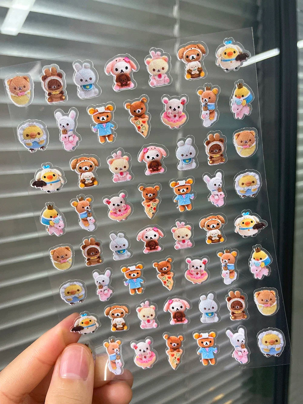 Mini Rilakkuma Hellokitty Food Pvc Luggage Tags Stickers Nail Art Diy Earphone Cover Bottle Notebook Car Waterproof Stickers