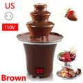 2026 New 3 Layer Chocolate Fountain 10oz Capacity Household Electric Chocolate Fondue Machine for Candy Cheese Melting