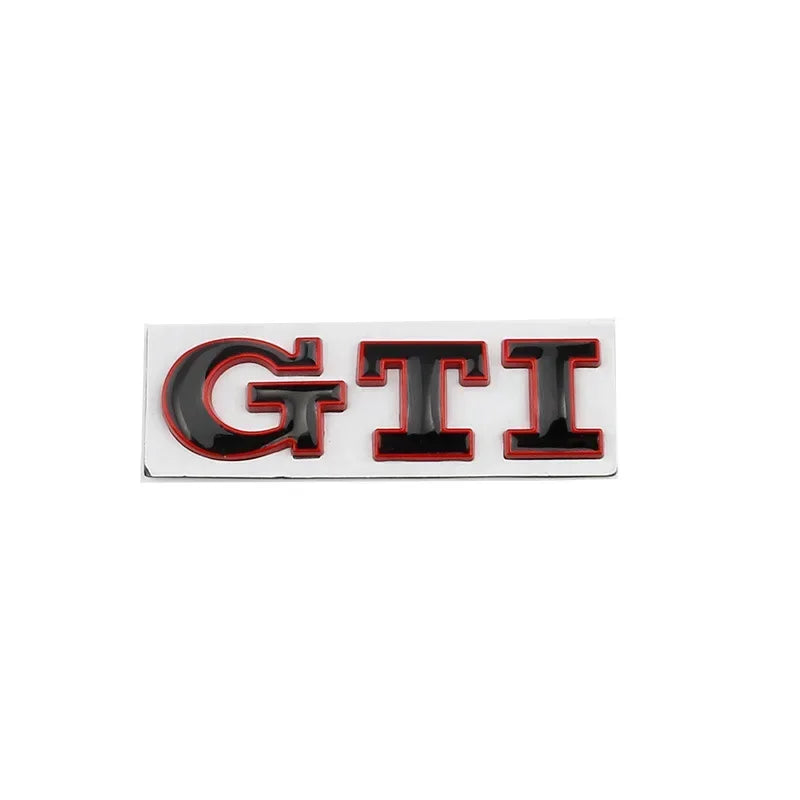 Metal Car GTI Logo Rear Trunk Emblem Stickers Decals for Volkswagen Golf 4 5 6 7 8 Passat Jetta Polo Touareg GTD GLI Touran