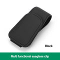 Universal Car Sun Visor Eyeglass Hanger Clip PU Leather Magnetic Glasses Holder Multi-Function Storage Auto Interior Accessories