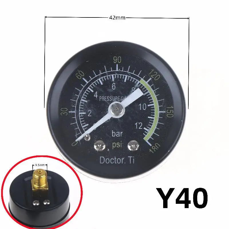 【New】1Pcs 0-25Bar 0-10Bar 0-12Bar Hydraulic Fluid Measuring Instrument Air Compressor Pressure Gauge DIY Accessories