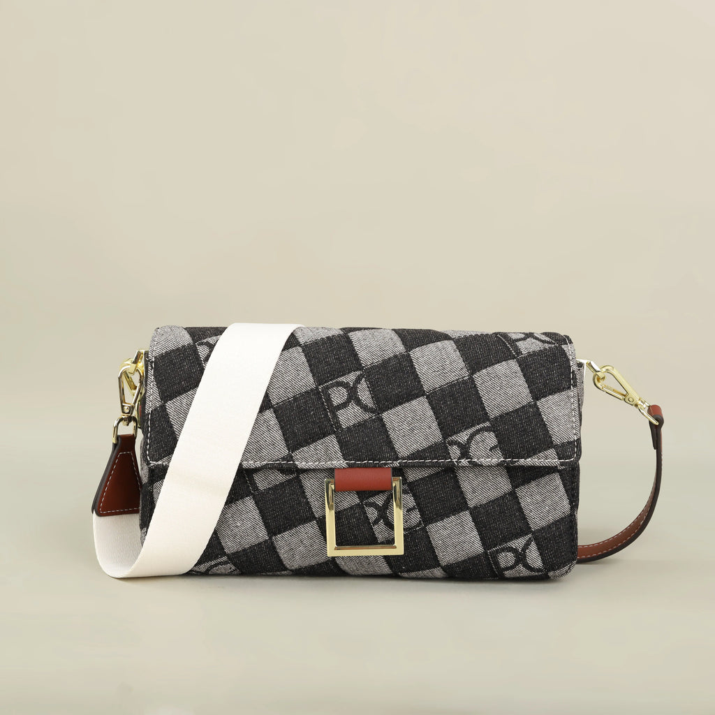 PATSY PG GARIS 2026 Women's Latin American style Shoulder Bag New Cowboy Splicing Design All-season suitable Crossbody Bag