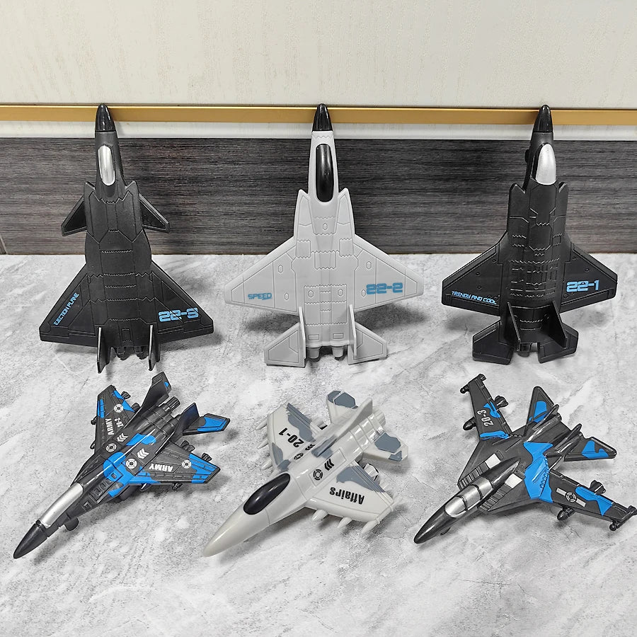 Simulation aircraft toy spring-back model, boy's Christmas birthday gift