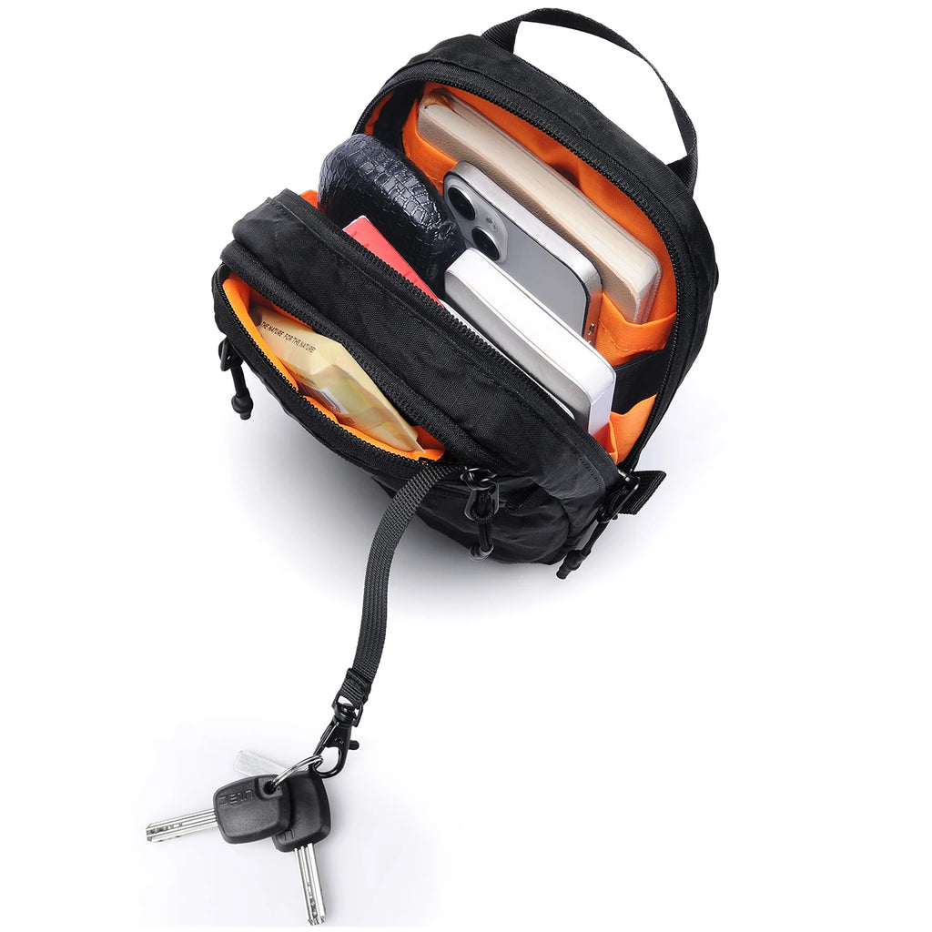 Xpac Outdoor Waterproof Wear Resistant Crossbody Bag Travel RFID Anti-Theft Mobile Phone Bag Multifunctional Single Shoulder Bag