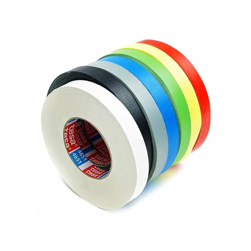 TESA 4651 40mm x 50m (Black) Robust Tape with Excellent Abrasion Resistance