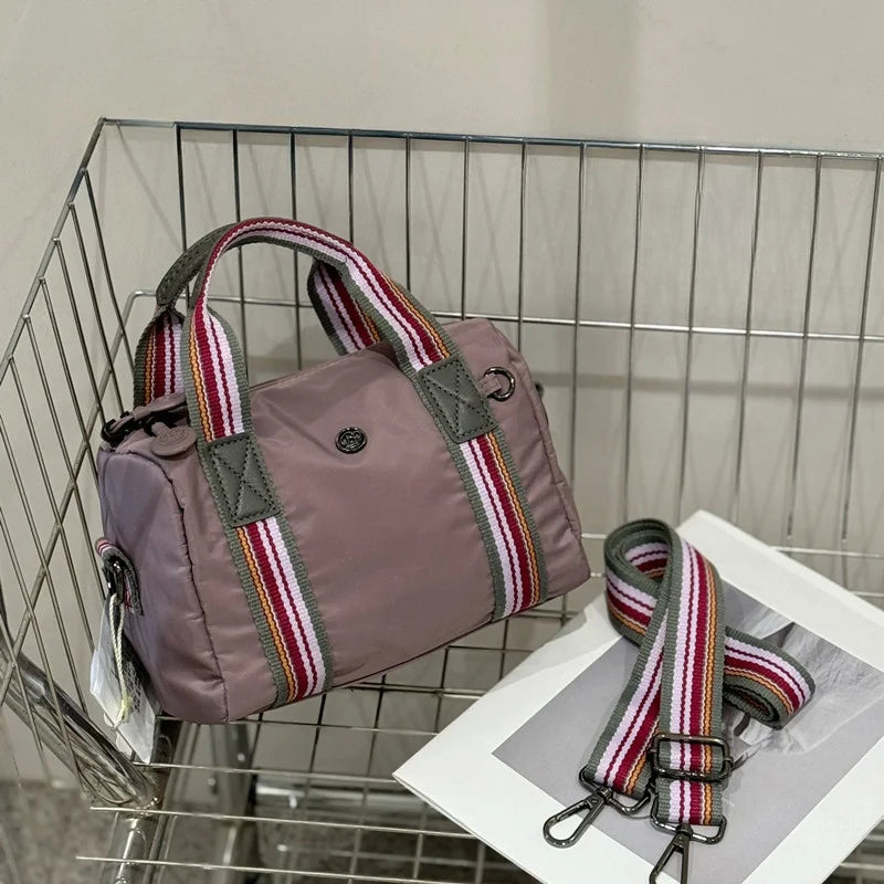 Women's Fashion Crossbody Bag, Nylon Material Small Handbag Fabric Bag, Large Capacity Messenger Bag.