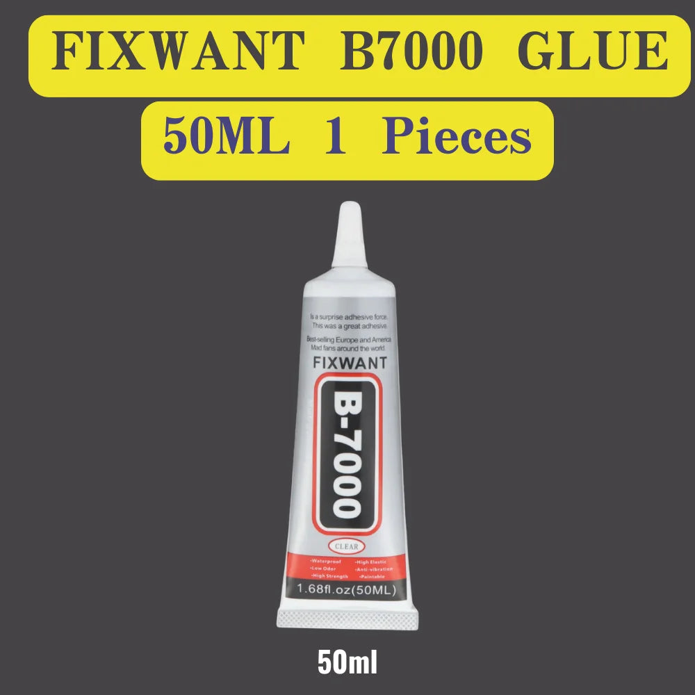 B-7000 Universal Glass Plastic DIY Adhesive With Precision Applicator B7000 PLUS Upgraded Transparent Phone Screen Repair Glue