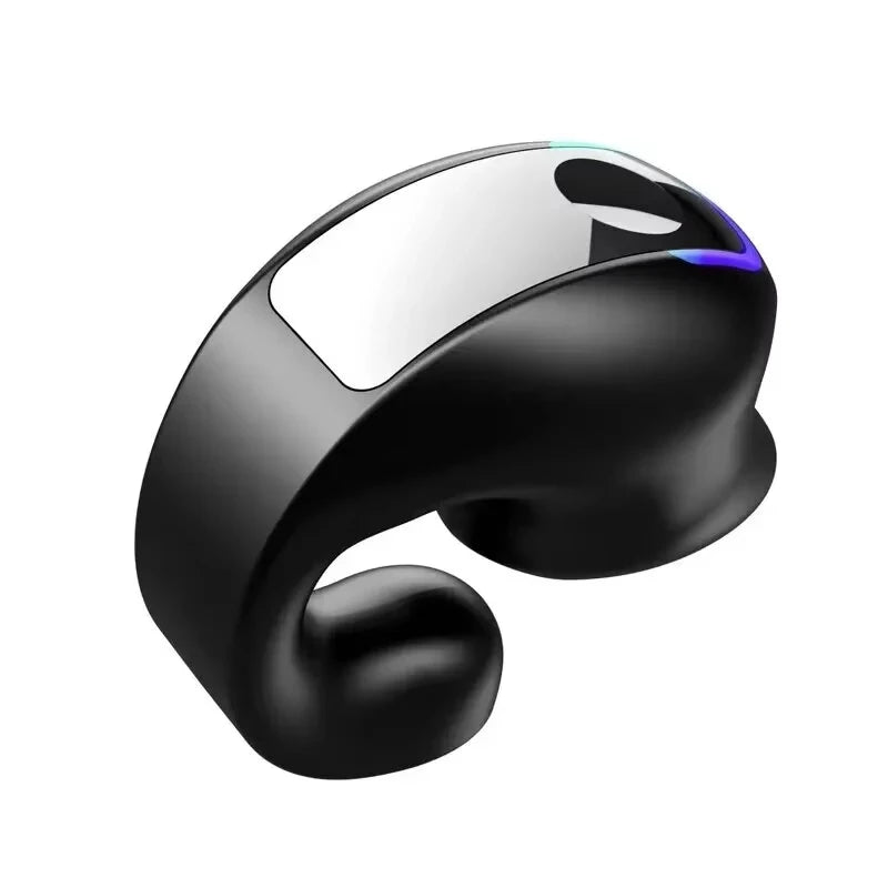 Tws Bluetooth-Compatible 5.3 Wireless Headphone Bone Conduction Headset Clip Single Ear Earphones Air Conduction Sport Earbuds
