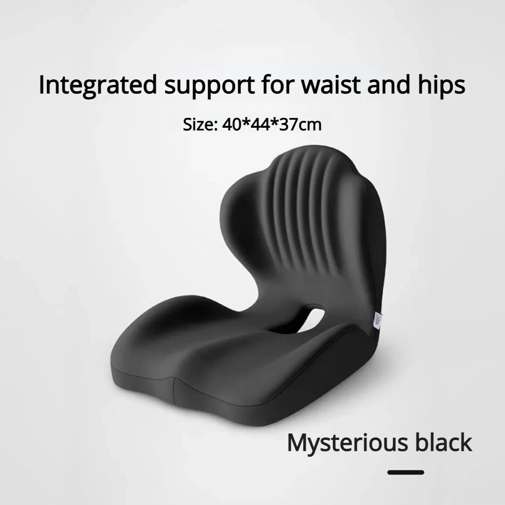 Lumbar Support Memory Foam Cushion - 2026 New Ergonomic Pressure Relief Pad for Sedentary Posture Correction