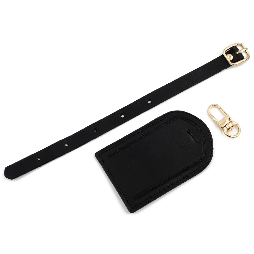 Bag Handbag Luggage Tags Travel Accessories for Suitcase Business Bag Vegetable Tanned Leather Tag Baggage Boarding Passng Pass