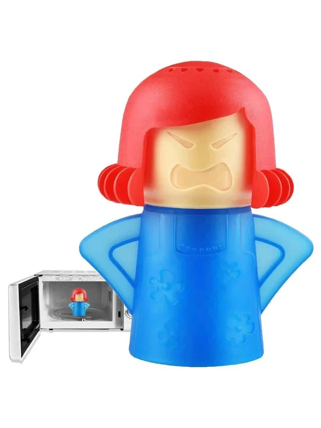 Angry Mama Microwave Cleaner Oven Steam Cleaner Easily Cleans Microwave Appliances for The Kitchen Refrigerator Cleaning Tools