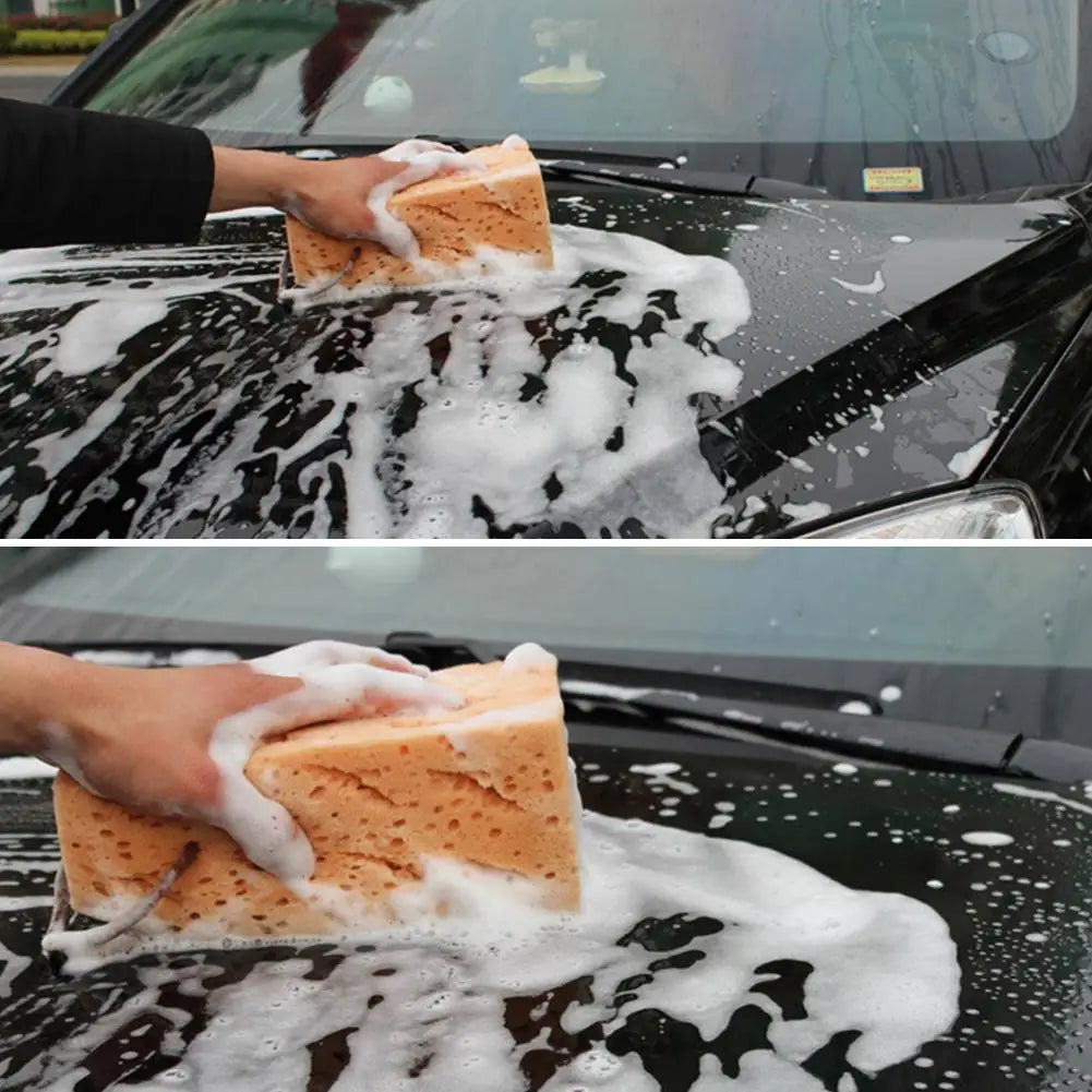 Large Car Washing Sponge Porous Absorbent Coral Sponge Block No-Scratch Auto Cleaning Sponge for Car Body Window Household Clean