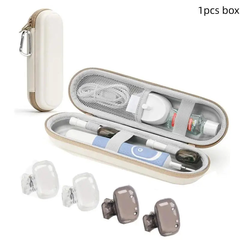 Electric Toothbrush Case Waterproof Travel Storage Bag EVA With Mesh Pocket Cover Protection