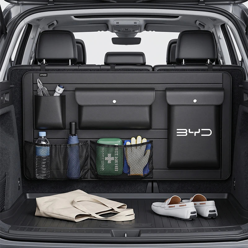 For BYD SUV S6 S7 ATTO 2 Yuan Pro/UP ATTO 3 Sealion 5/6/U/7/8  Seal Car Trunk Storage Bag Multifunctional Rear Seat Hanging Box