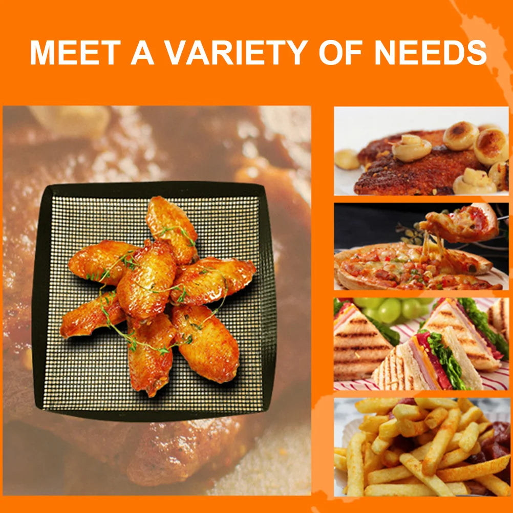 1PC Grills Oven Mat Reusable Bbq Mat Dishwasher Easy Clean Grill Mesh for Pork Bacon Pizza Kebabs Oven Mat Kitchen Accessories