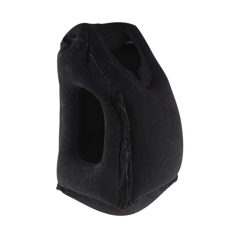 Inflatable Travel Pillow, Airplane Neck Pillow for Sleeping, Supports Head and Chin for Airplanes,Trains,Cars and Office Napping