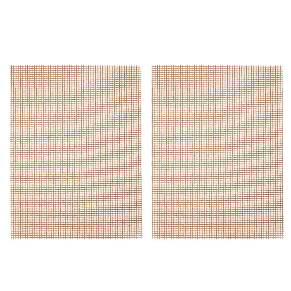 2Pcs Bbq Grill Mesh Mat Non-Stick Outdoor Cooking Mats Lightweight Portable for Barbecue Picnic Grill Mesh Bbq Mat