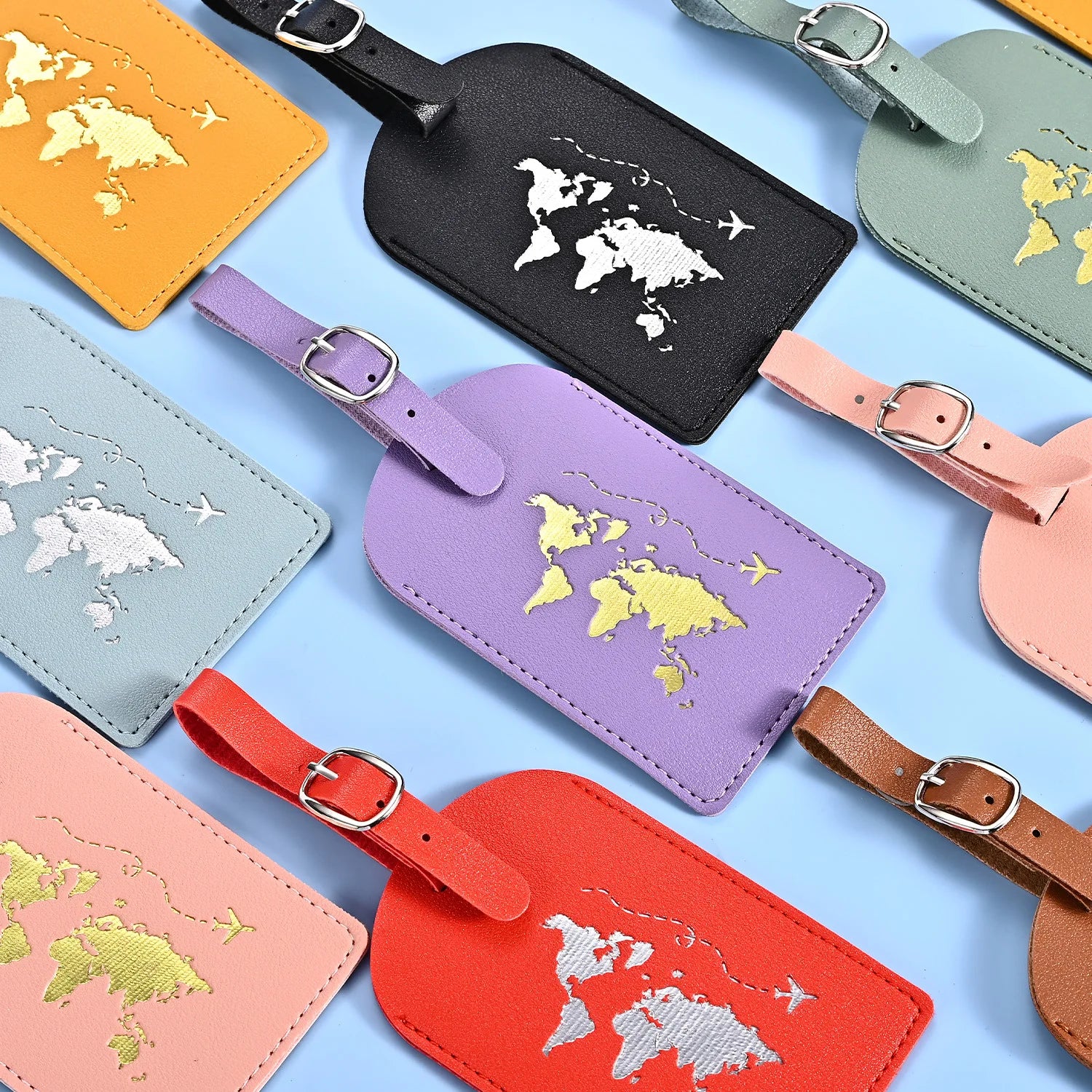 Luggage Tags for Suitcases Privacy Protection 2 Pack Bag Tags Travel Accessories Essential