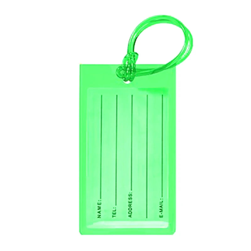Soft PVC Travel Luggage Tag Airplane Color Silicone Wholesale Suitcase Label Accessories Bag Name Tag Card Sleeve