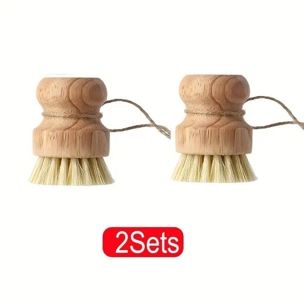 1/2/3pcs Multi-Functional Kitchen Cleaning Brush Set - Effective Dish Brush, Heavy-Duty Pot Brush, Durable Construction