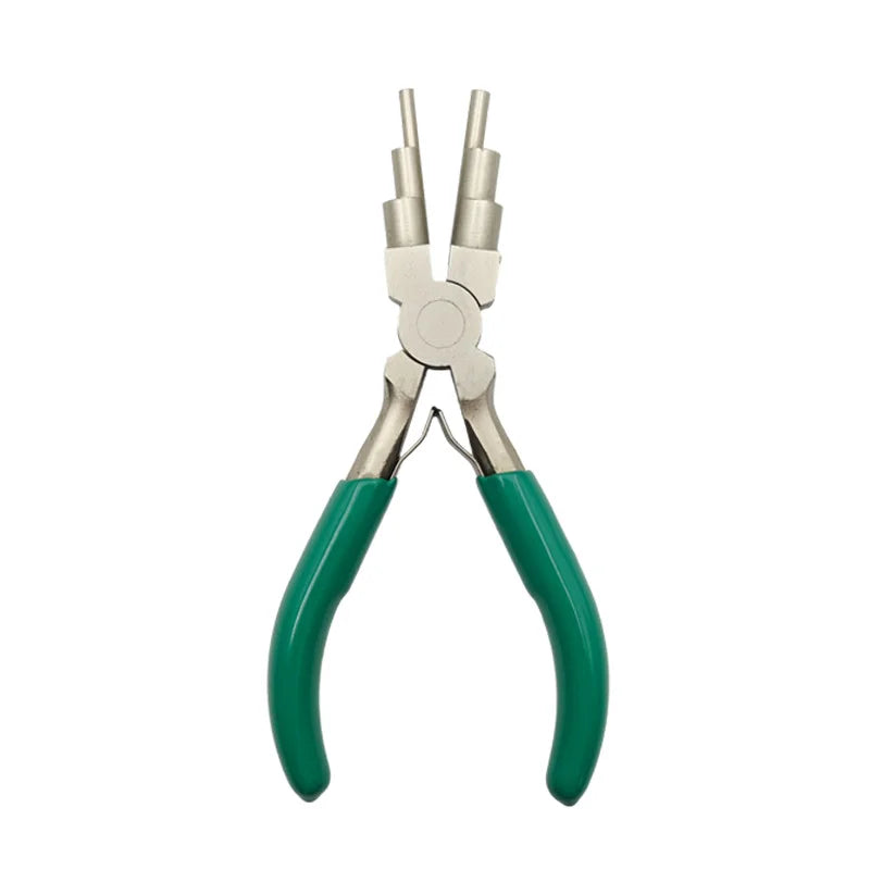 Professional Jewelry Pliers 6in1 Multi-Size Looping & Bail Making Tool with Non-Slip Handle for DIY Craft